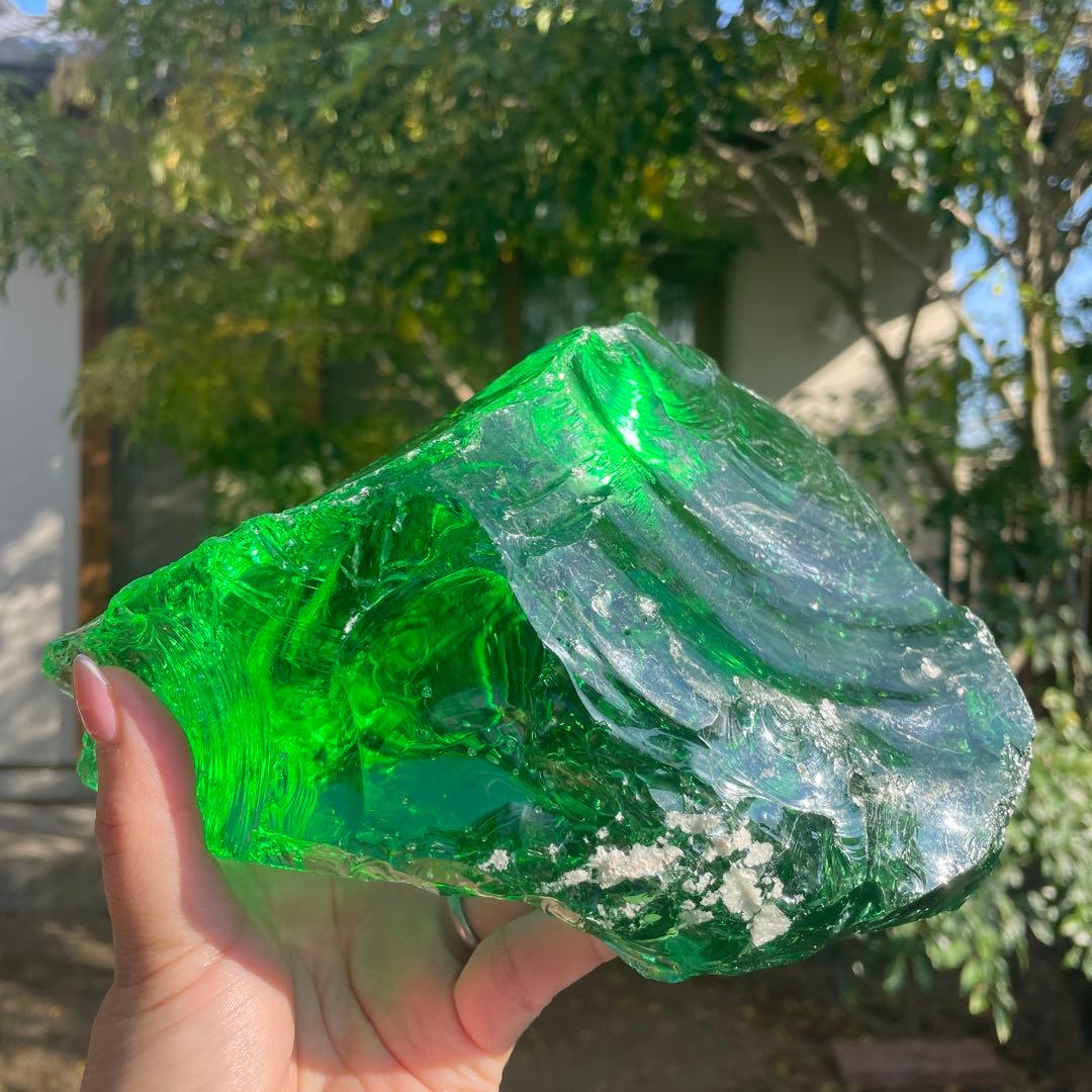 お値下げ　アンダラクリスタル　希少　グリーンアップル　インドネシア産　3267g