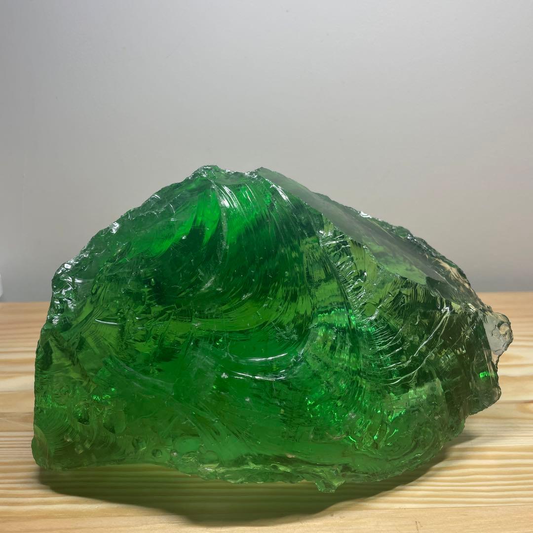 お値下げ　アンダラクリスタル　希少　グリーンアップル　インドネシア産　3267g