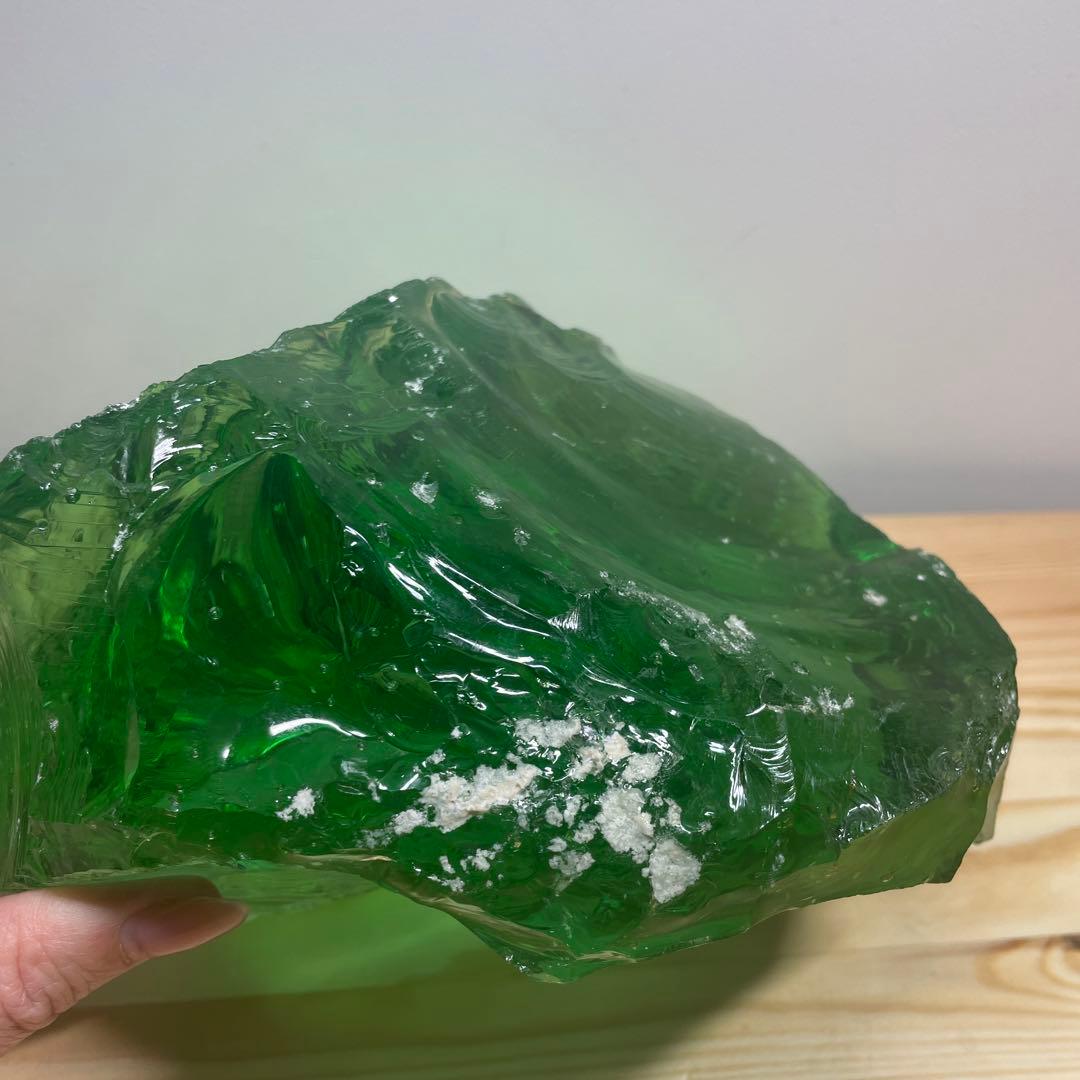 お値下げ　アンダラクリスタル　希少　グリーンアップル　インドネシア産　3267g