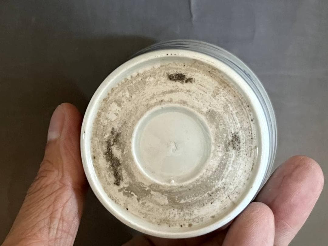 蕎麦猪口○手描きソバチョコ(江戸後期)伊万里染付山里図 15客 酒器