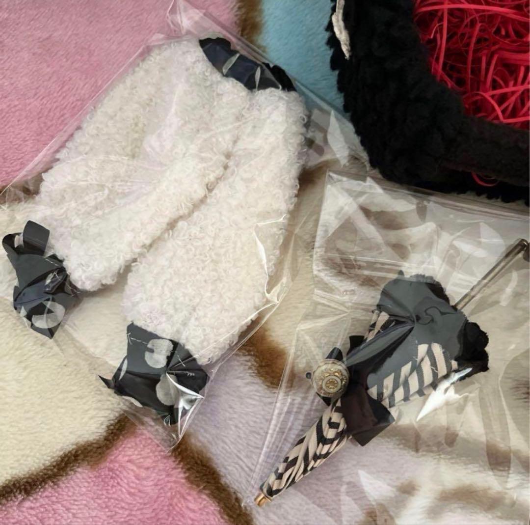 作家様ブライス アウトフィットセット ドットワンピースウサ耳帽 リカ