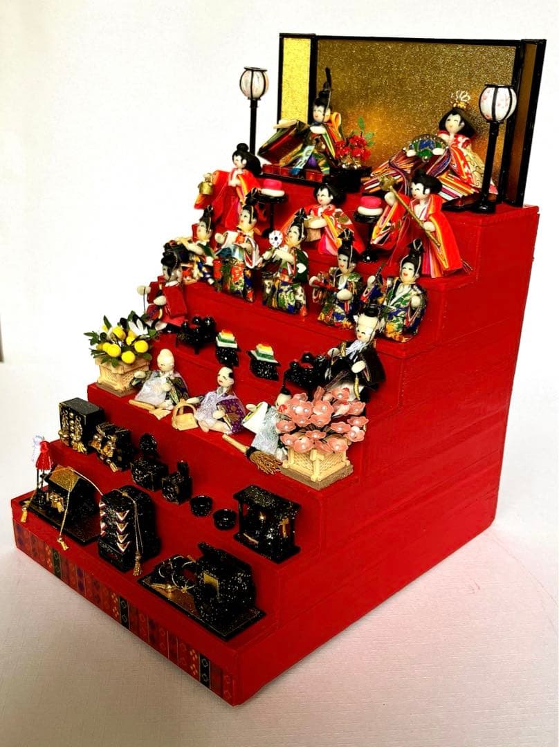 ミニチュア雛人形 七段飾り