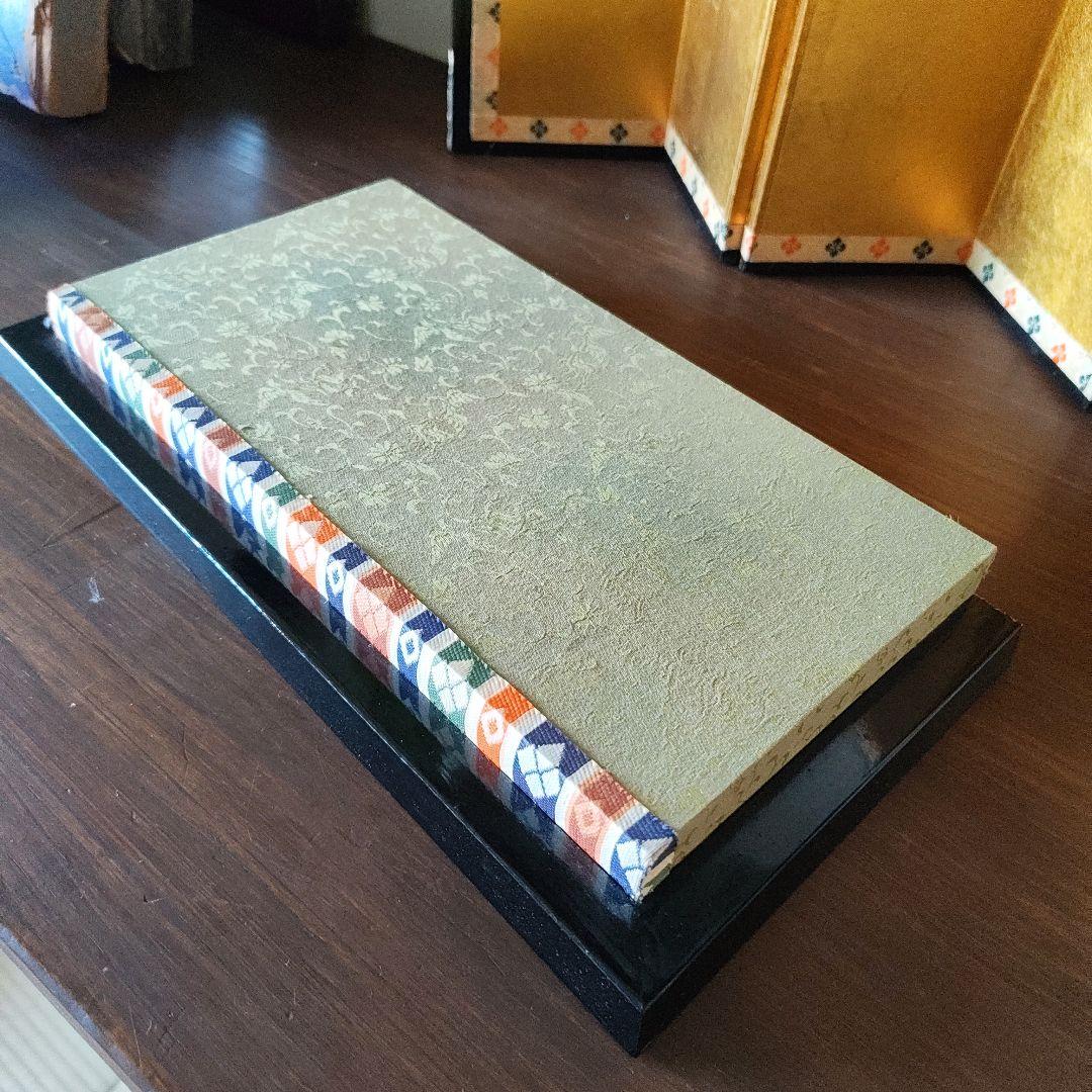 雛人形 木目込み人形 ＊金屏風 雪洞 台座セット＊ お雛様 清峯作