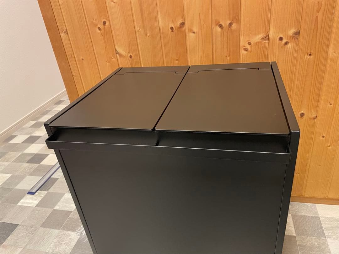 【美品】蓋付き　目隠し　分別　ダストワゴン　タワー45L 2分別