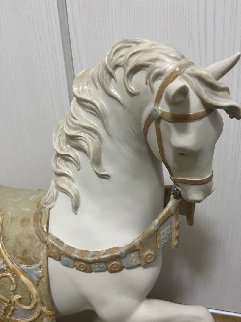 リヤドロ　LLADRO 威武堂々　馬　午　ウマ　置物　艶消　絶版