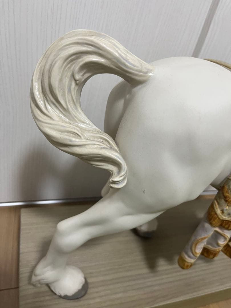 リヤドロ　LLADRO 威武堂々　馬　午　ウマ　置物　艶消　絶版