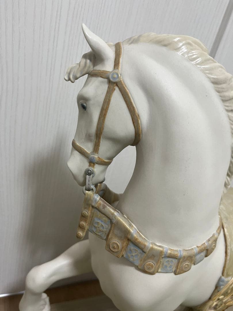 リヤドロ　LLADRO 威武堂々　馬　午　ウマ　置物　艶消　絶版