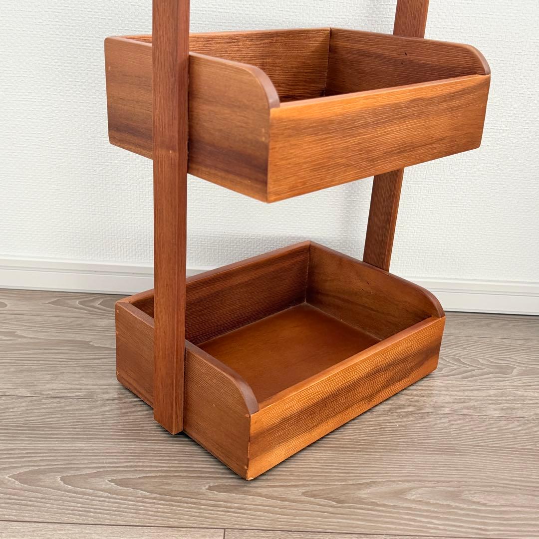 Zara アカシアストレージラック 2段