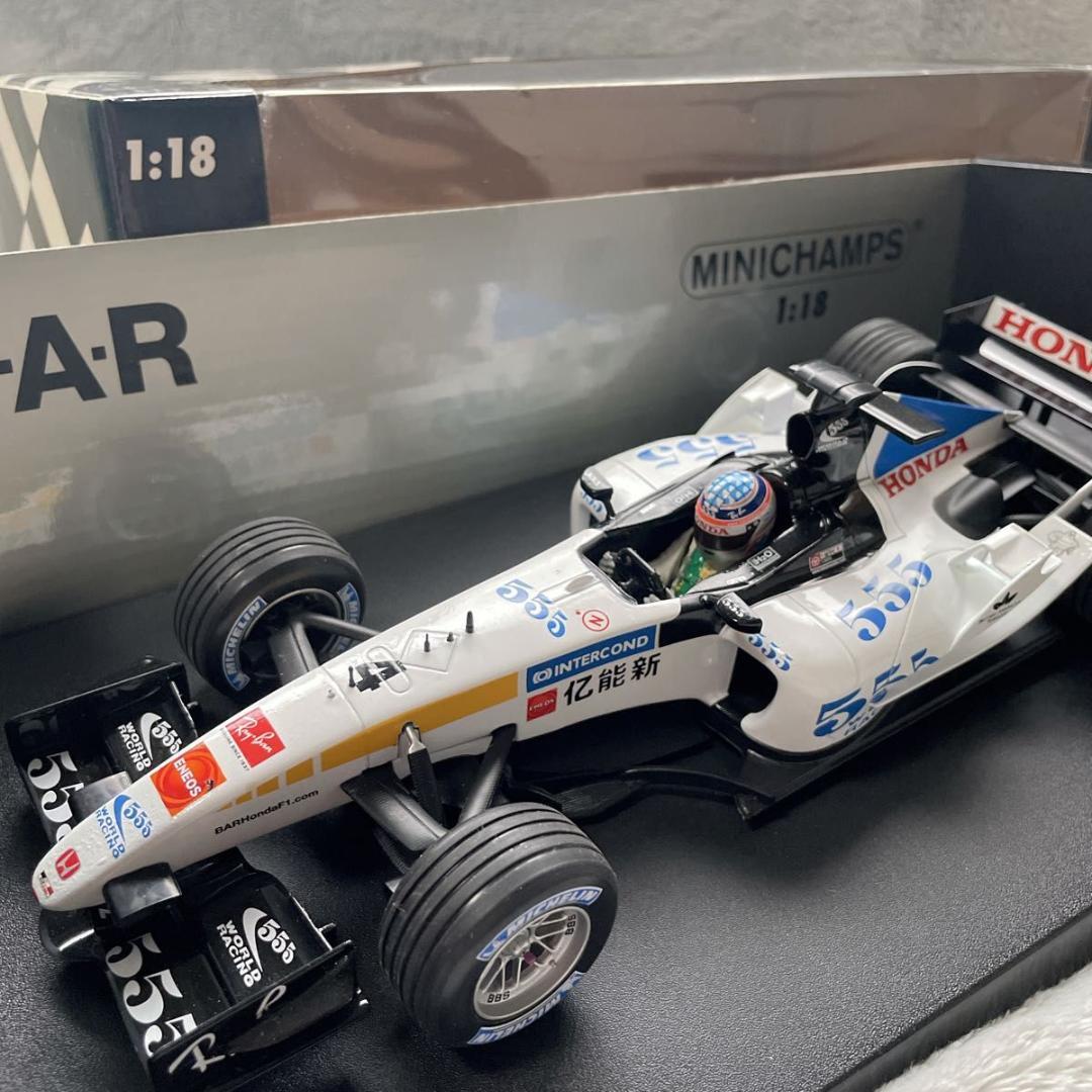 ミニチャンプス 1/18 BARホンダ007 555 2005 中国 佐藤琢磨 - メルカリ