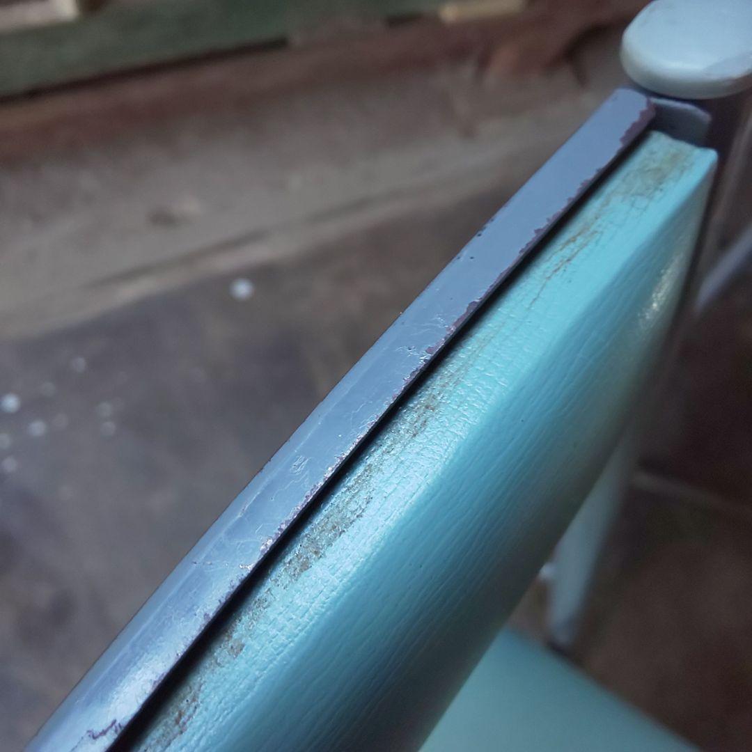 ヴィンテージチェア シャビー シック 鉄製 パイプ椅子 折りたたみ 椅子