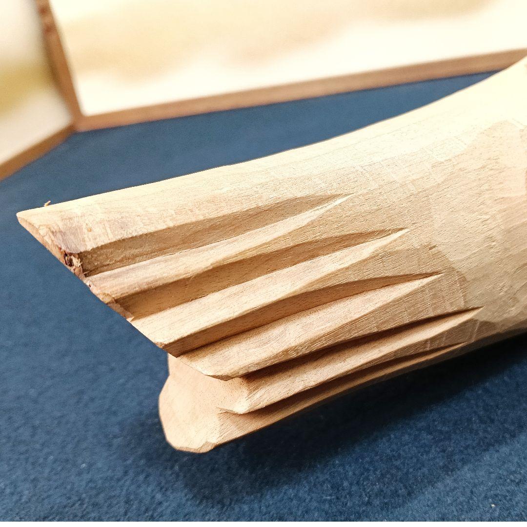 AO59 横山一夢作 井波彫刻 鯉 木彫彫刻 共箱 共布 略歴 栞 木芸