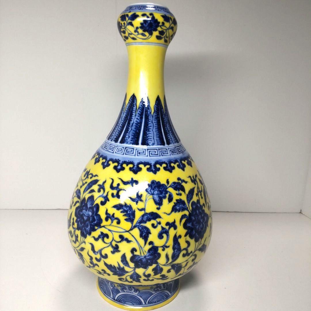 中国古董 景徳鎮 黄地清华花果瓶 大清乾隆年製款 骨董 2026年最新】中国 大清乾隆 花瓶の人気アイテム - メルカリ