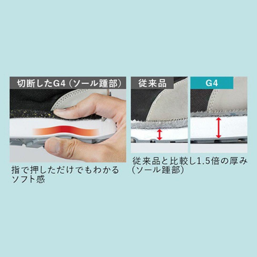 みどり安全G4595 安全靴静電ホワイト27cm 3足セット