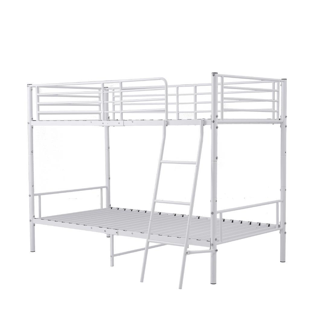 二段ベッドロフトベッド シングルベッド パイプ 耐震 耐荷重150kg