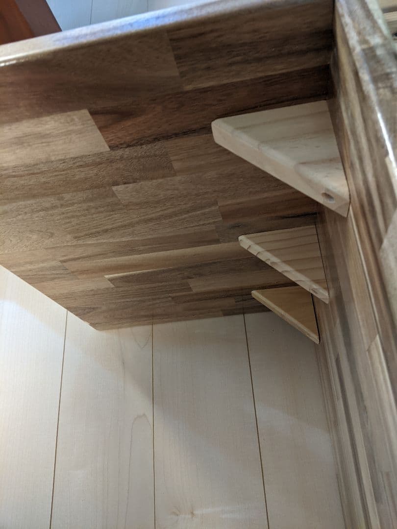 アカシアのローテーブル幅100㎝×奥行45㎝×高37㎝［机　デスク　リビング］