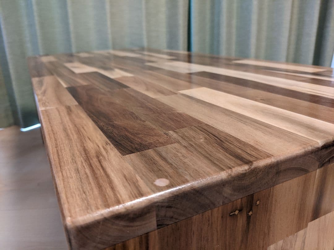 アカシアのローテーブル幅100㎝×奥行45㎝×高37㎝［机　デスク　リビング］