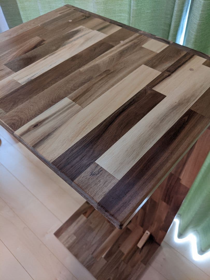 アカシアのローテーブル幅100㎝×奥行45㎝×高37㎝［机　デスク　リビング］