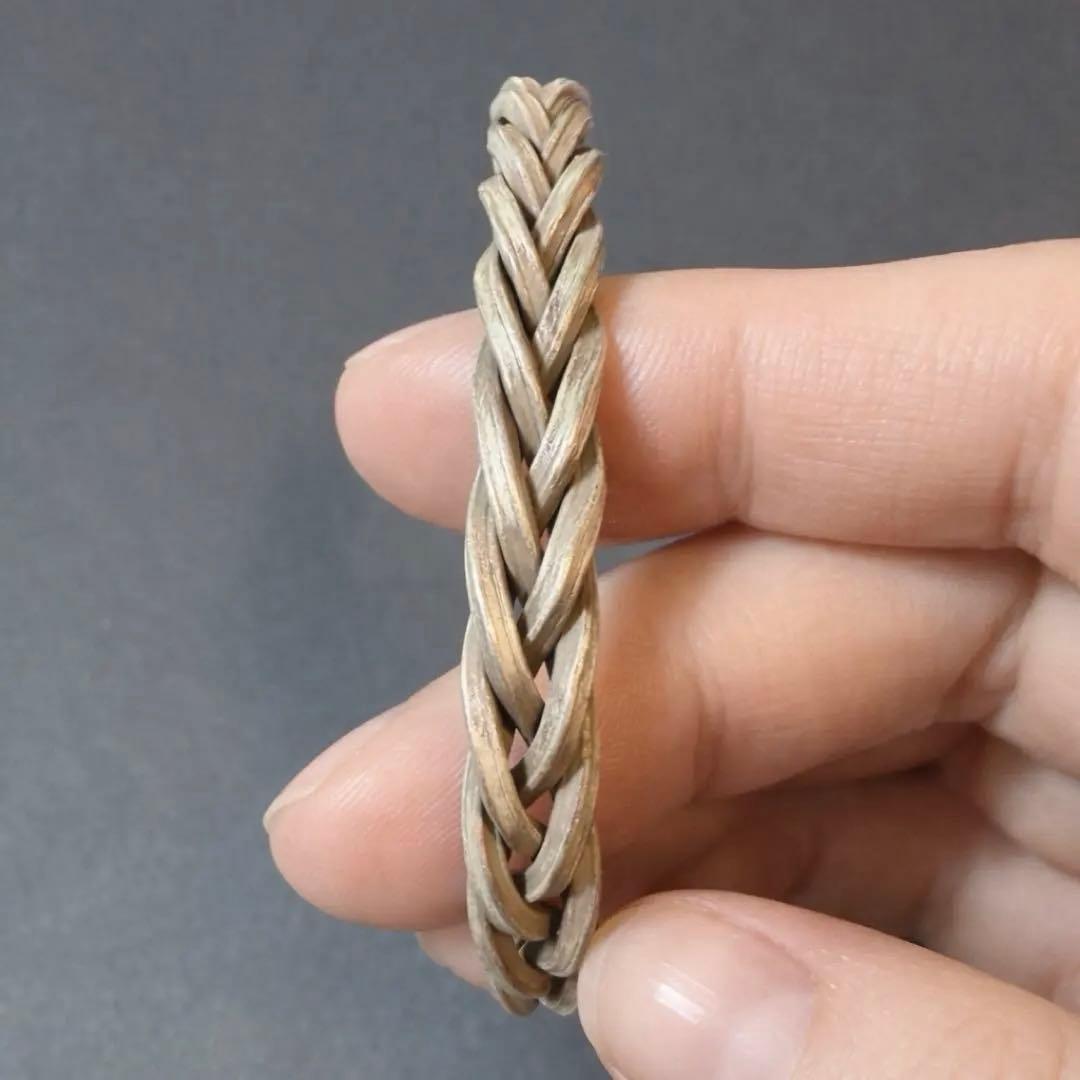 本物】カレン族シルバー 編み込み バングル 高純度 手作り