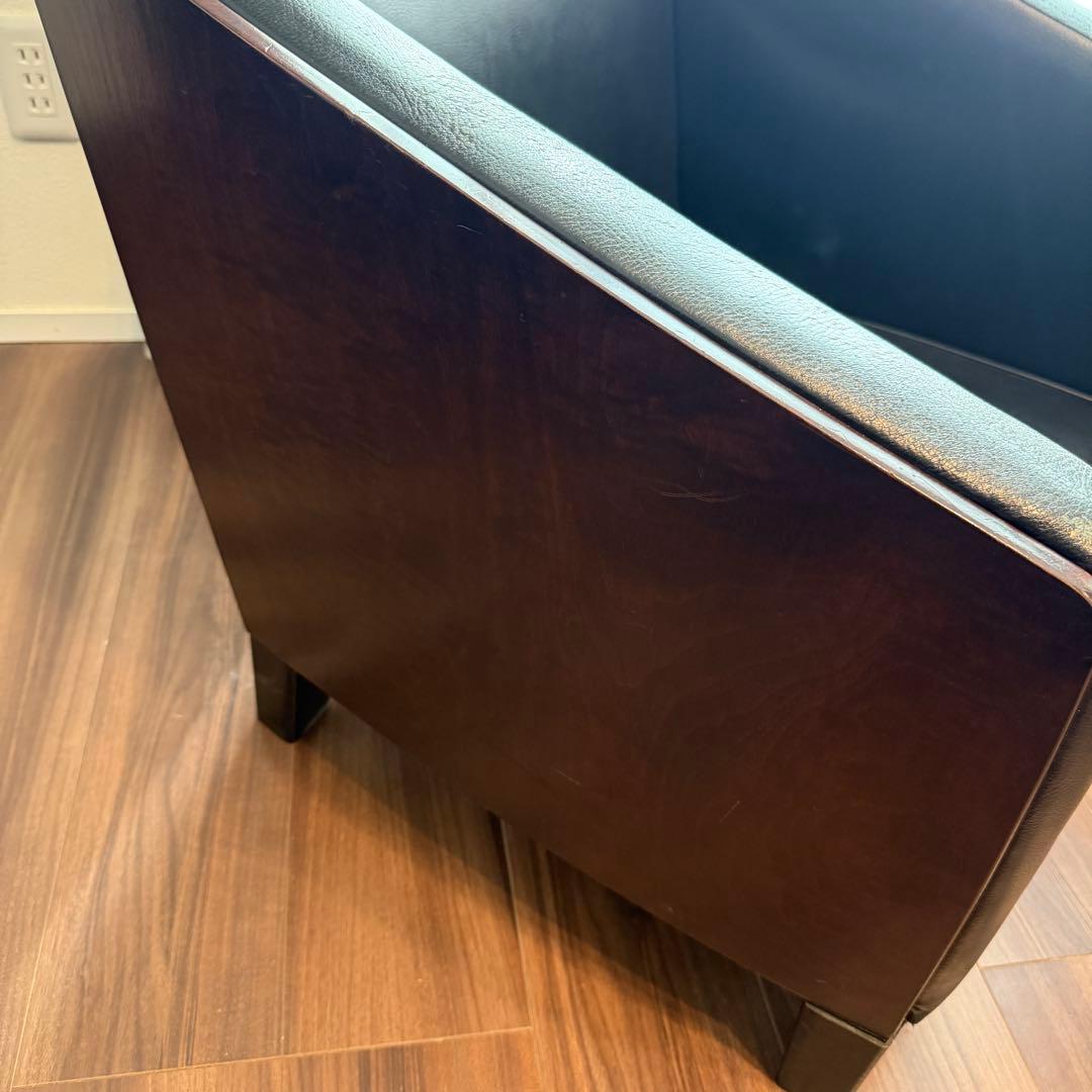 希少品 AD CORE ラウンジチェア ローチェア シングルソファ 木目