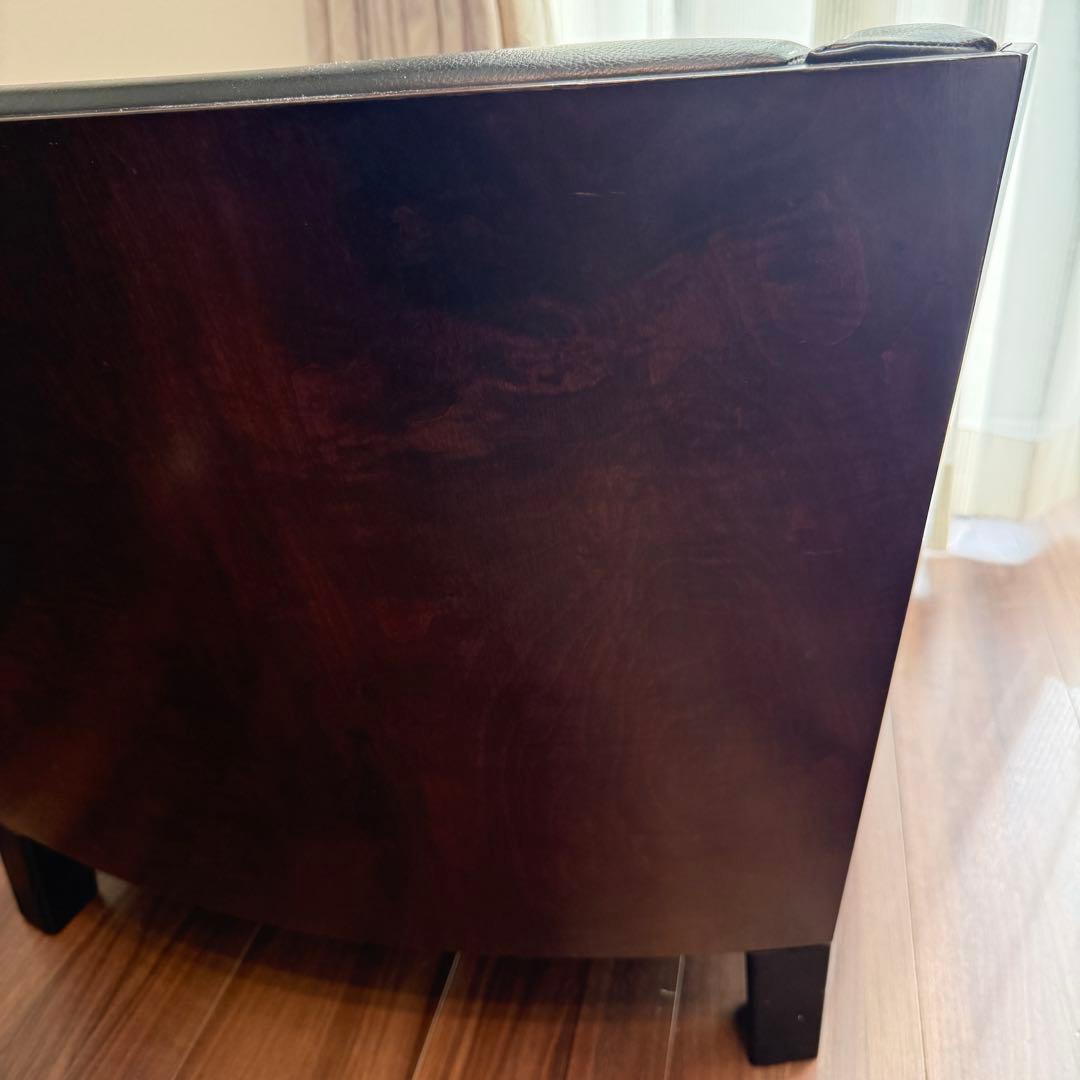 希少品 AD CORE ラウンジチェア ローチェア シングルソファ 木目