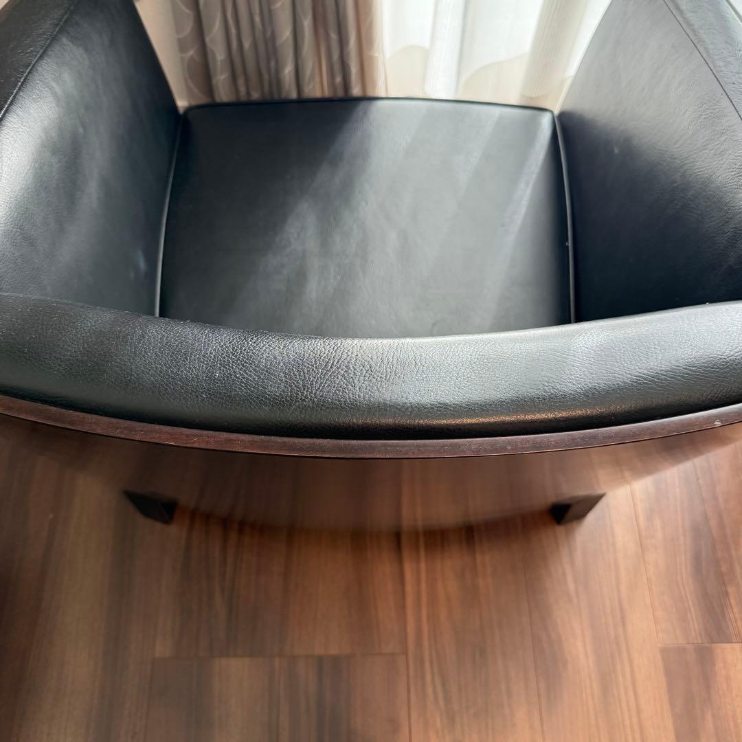 希少品 AD CORE ラウンジチェア ローチェア シングルソファ 木目