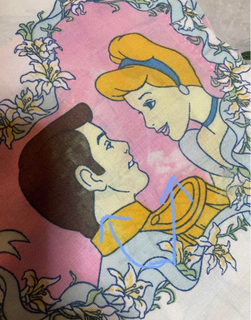 ディズニー　シンデレラ　ビンテージ　フラットシーツ