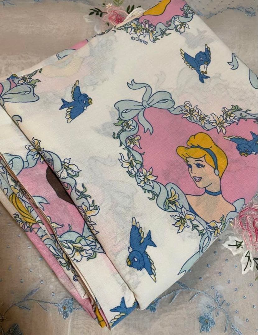 ディズニー　シンデレラ　ビンテージ　フラットシーツ