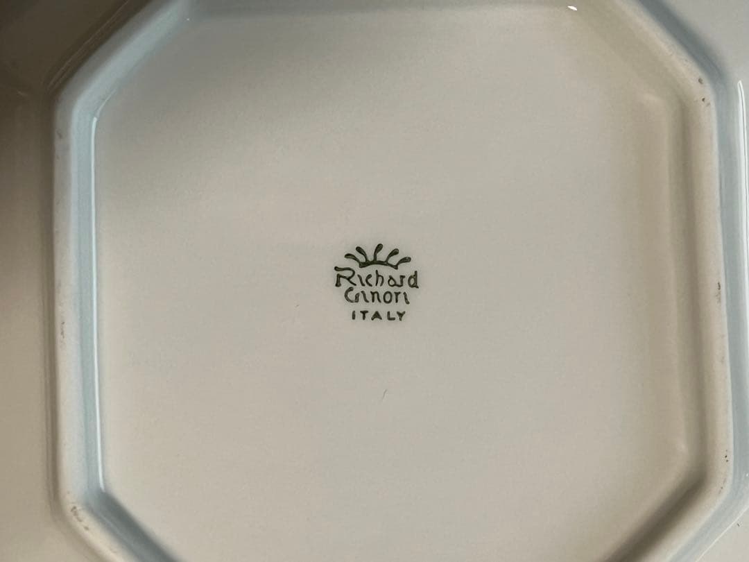 リチャードジノリ　サックスフラワー　ディッシュスクエア　２種５枚