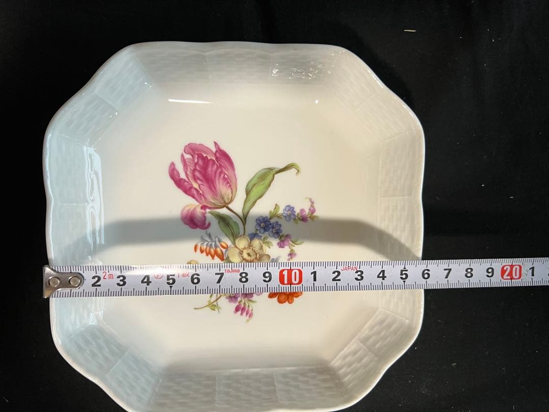 リチャードジノリ　サックスフラワー　ディッシュスクエア　２種５枚