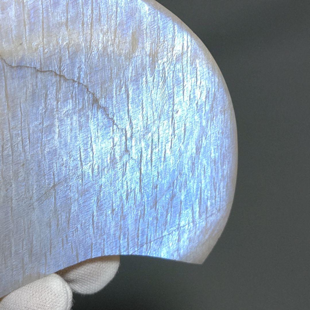 ムーンストーン　ブルーシラー　ホワイトシラー　13cm 　三日月　半月　天然石