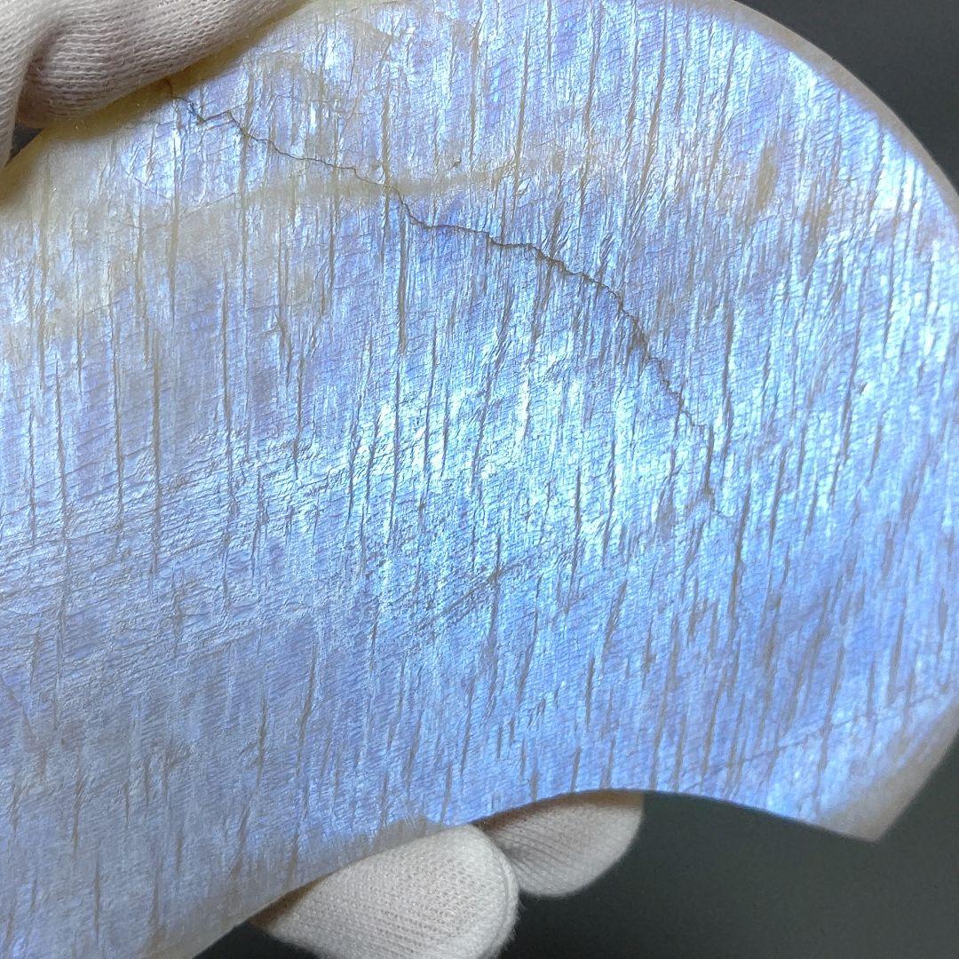 ムーンストーン　ブルーシラー　ホワイトシラー　13cm 　三日月　半月　天然石