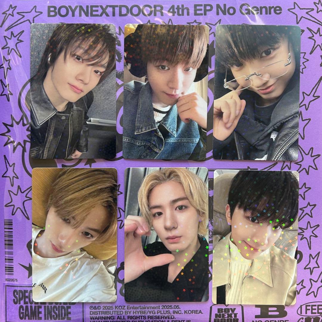 BOYNEXTDOOR No Genre weverse特典トレカ 6枚セット‼️ - メルカリ