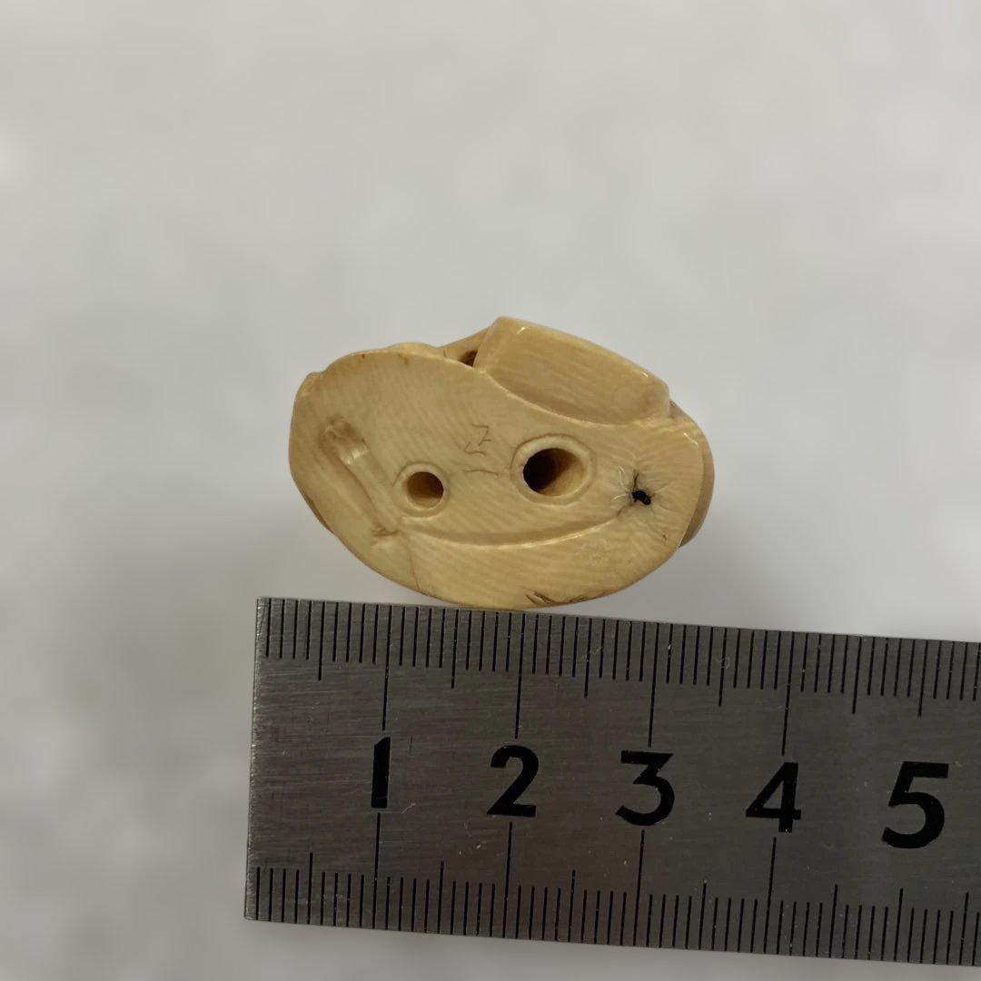 極上　天然素材　根付　提げ物　置物