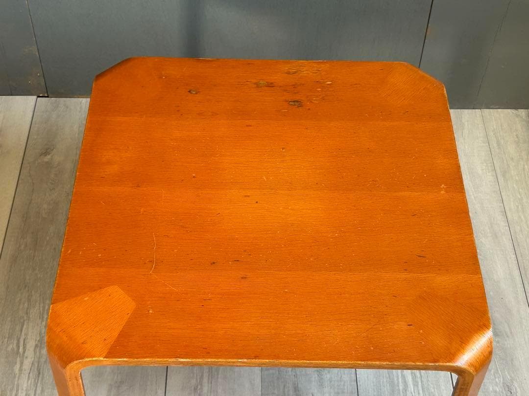 ②　天童木工　スクエアテーブル　モダン　高級家具　ローテーブル　センター IZ