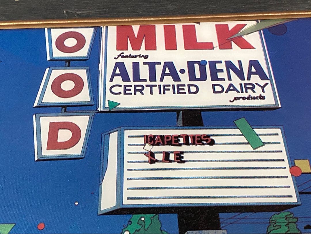 希少 鈴木英人 EIZINSUZUKI パブミラー オールドアメリカ 昭和レトロ