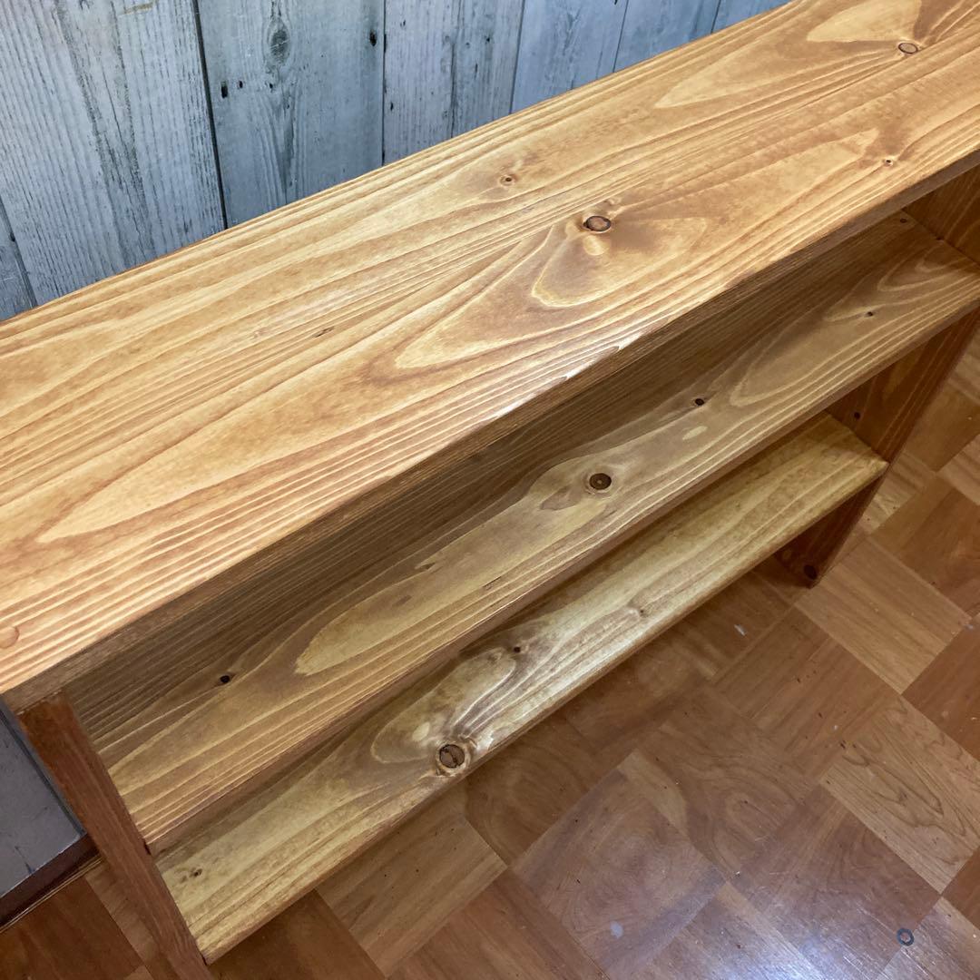 シェルフ 飾り棚 幅88cm パイン材 - メルカリ