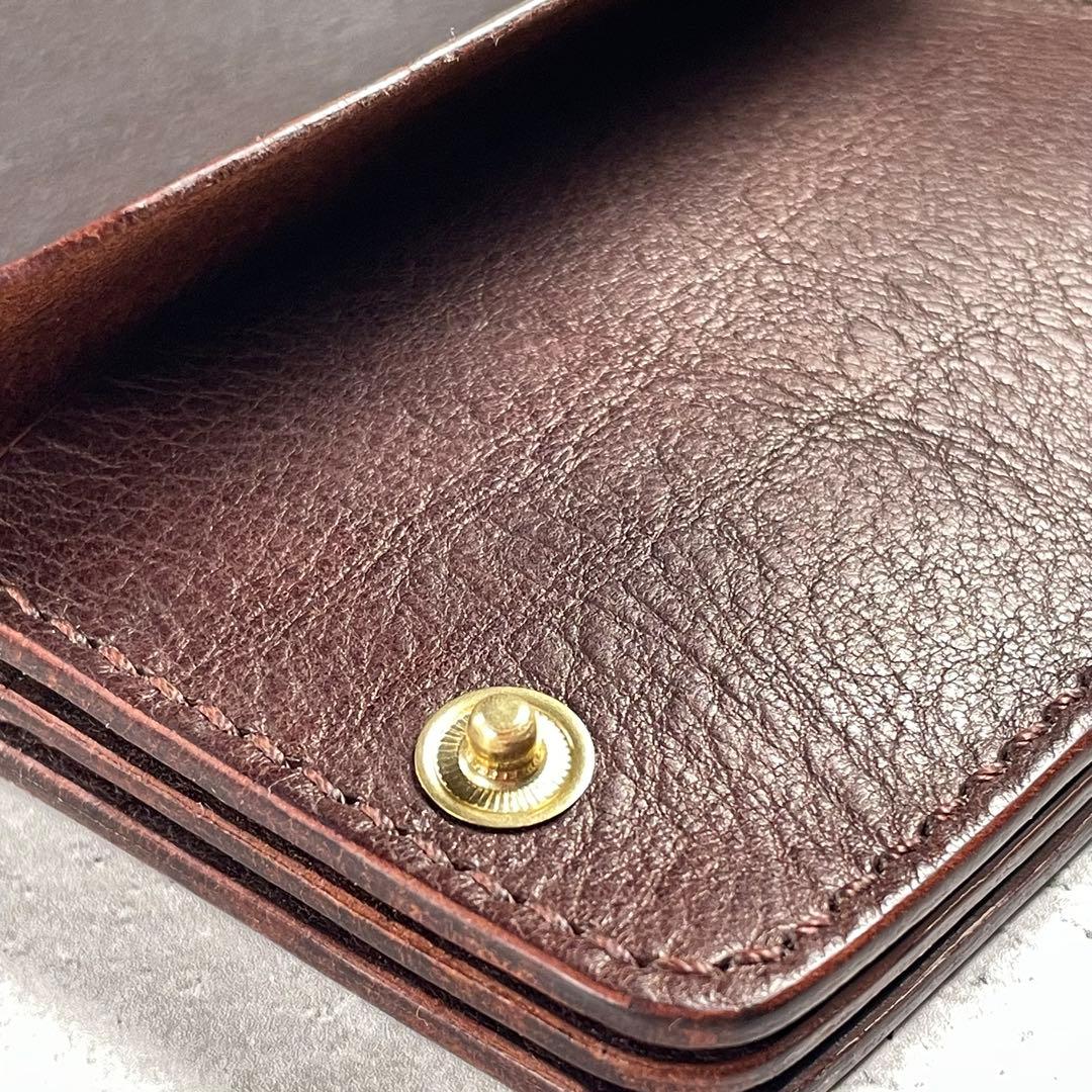 Shortwallet ”MANO” / SW-01 ダークブラウン