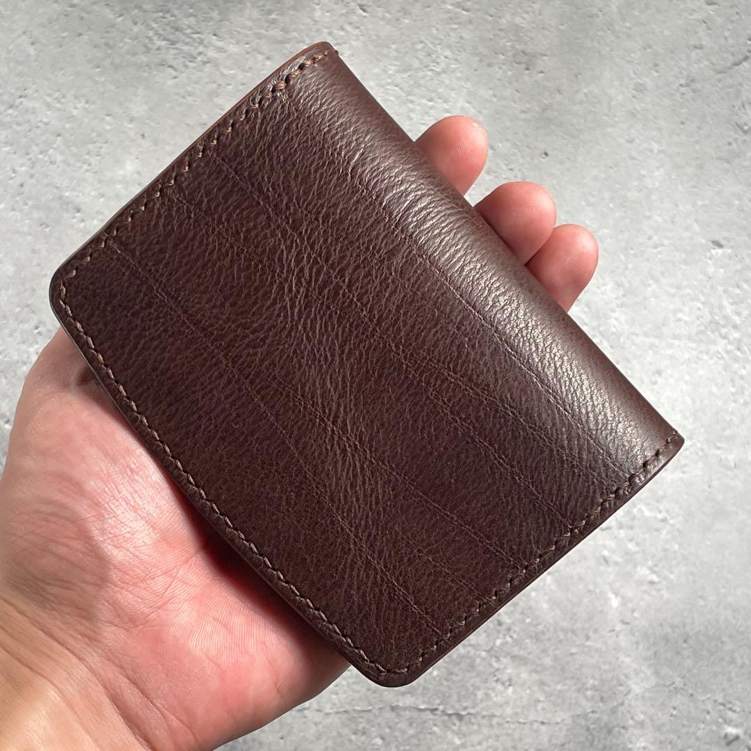 Shortwallet ”MANO” / SW-01 ダークブラウン