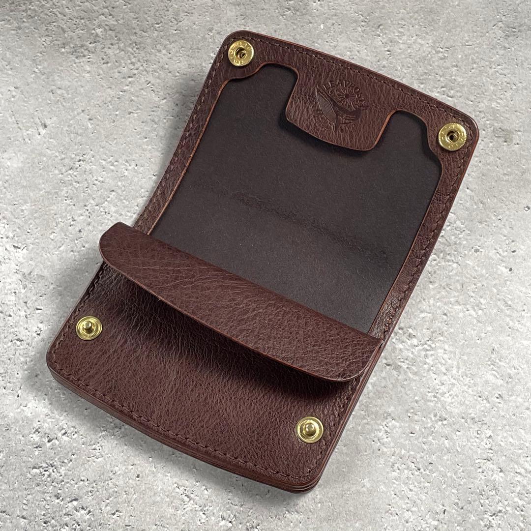 Shortwallet ”MANO” / SW-01 ダークブラウン