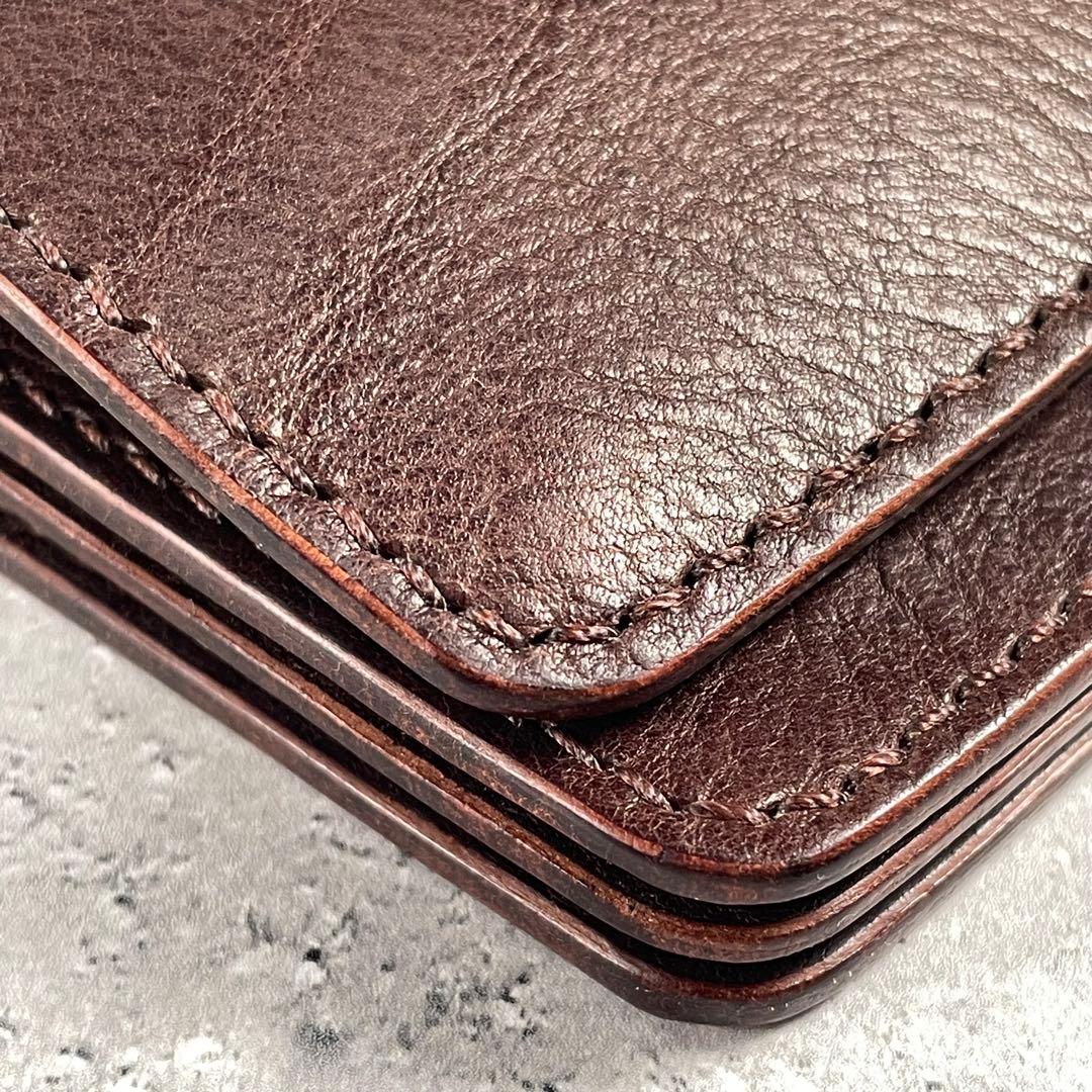 Shortwallet ”MANO” / SW-01 ダークブラウン