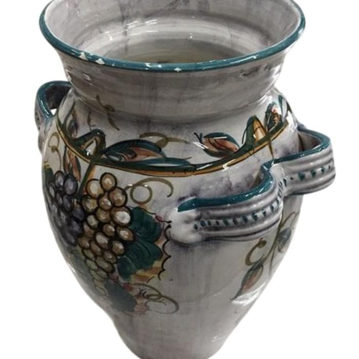 Ｙ USED ビンテージ 花瓶 オブジェ 傘立て 果実柄 ハンドメイド イタリア