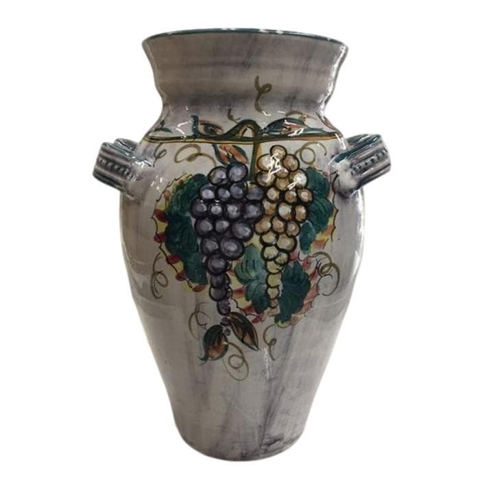 Ｙ USED ビンテージ 花瓶 オブジェ 傘立て 果実柄 ハンドメイド イタリア