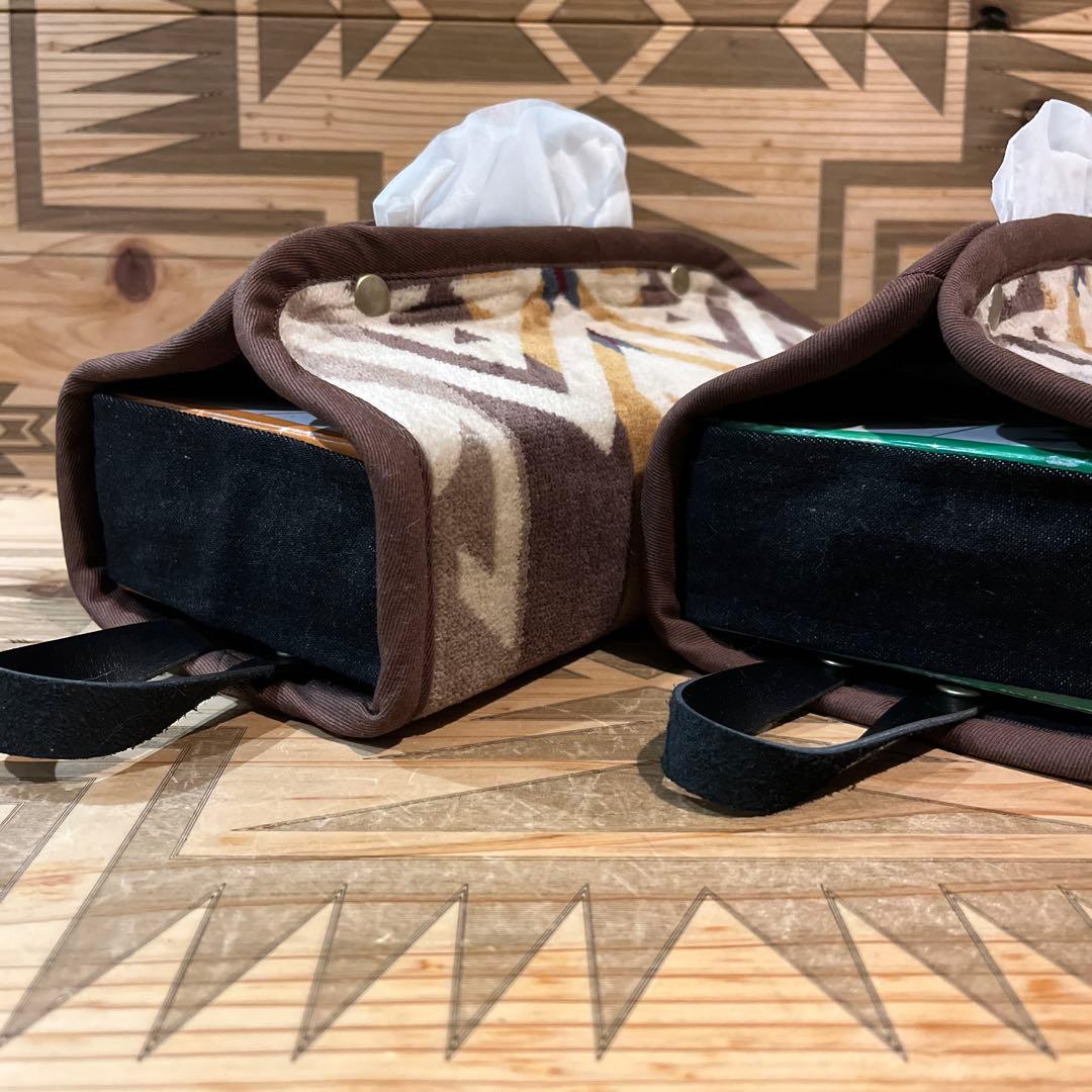 あるページ ペンドルトン クッションカバー リメイク 鍋つかみ 新品