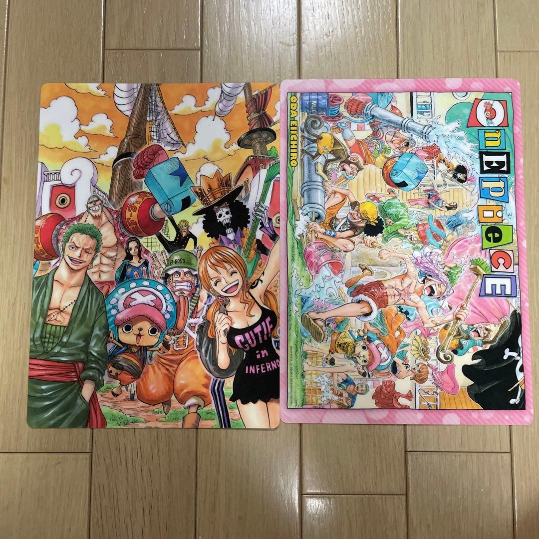公式ONE PIECE ワンピース 下敷きセット 2枚 B4 勉強 ルフィ - メルカリ