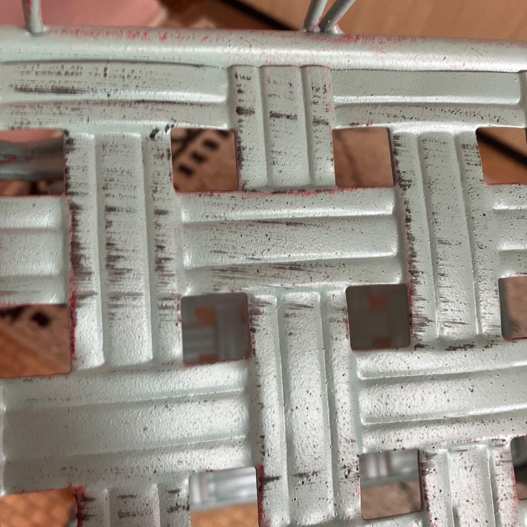 アンティーク風　フラワースタンド　花台　2段　バスケット　プランター　サイド　小