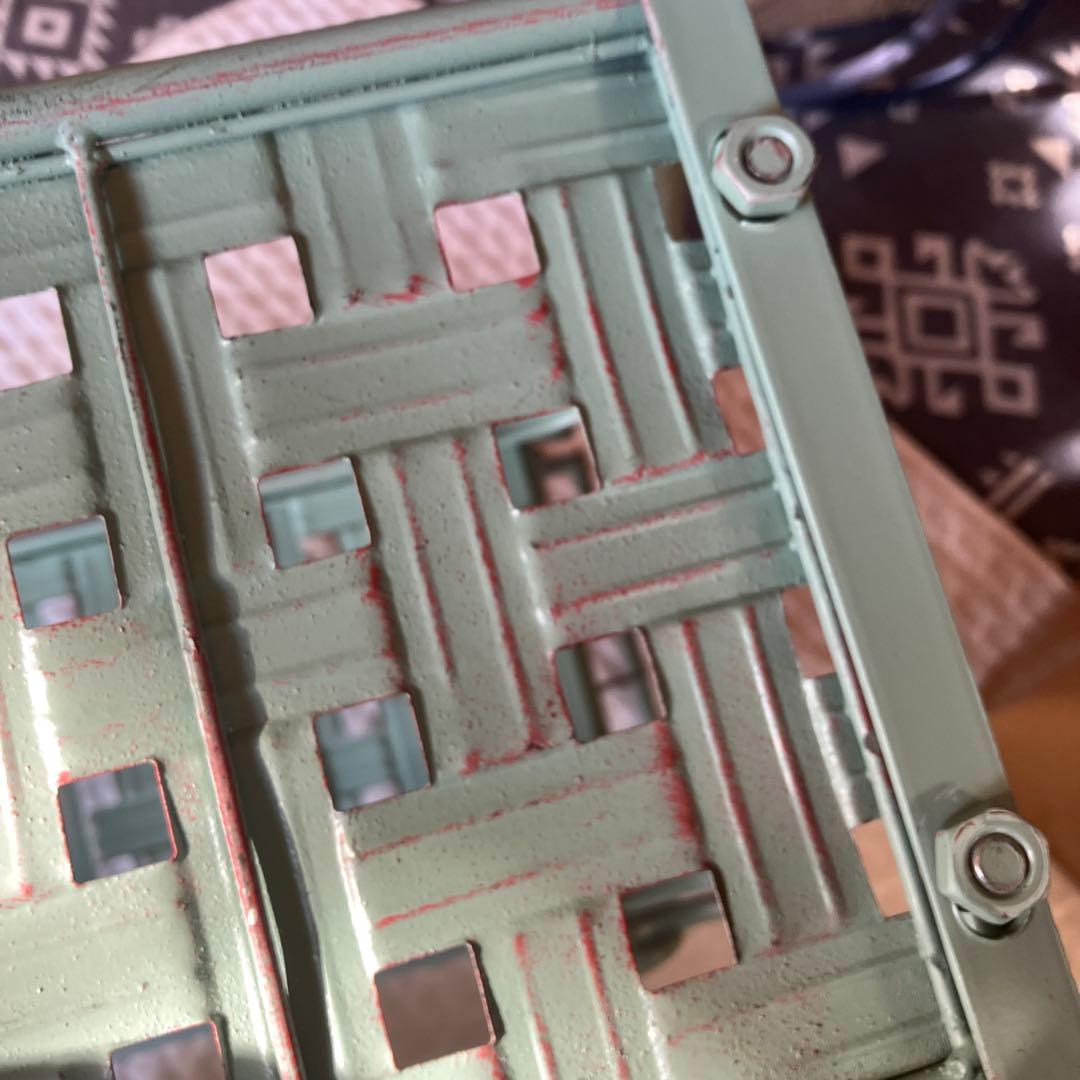 アンティーク風　フラワースタンド　花台　2段　バスケット　プランター　サイド　小