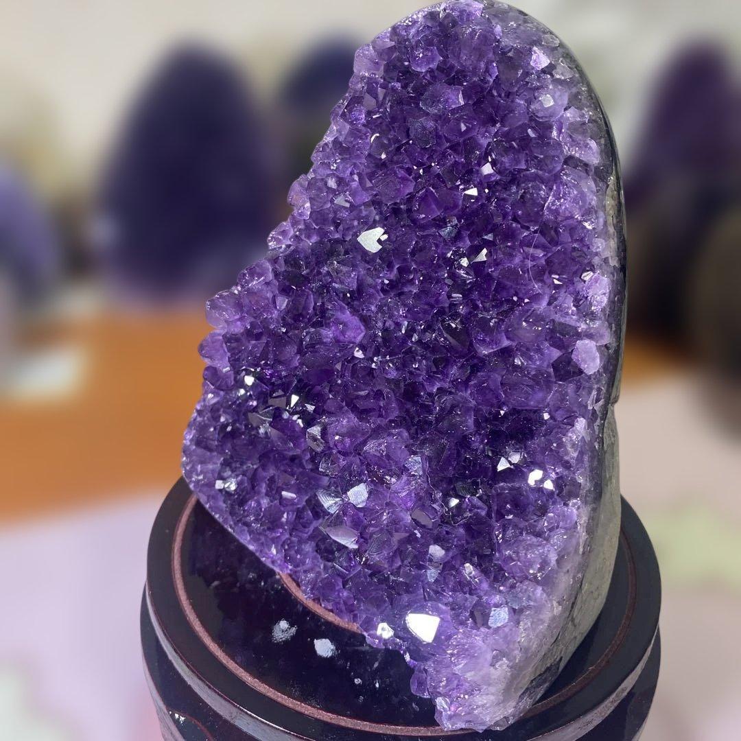 【極上ウルグアイ産A A A級アメジストクラスター1427g絶品超濃い超美しい