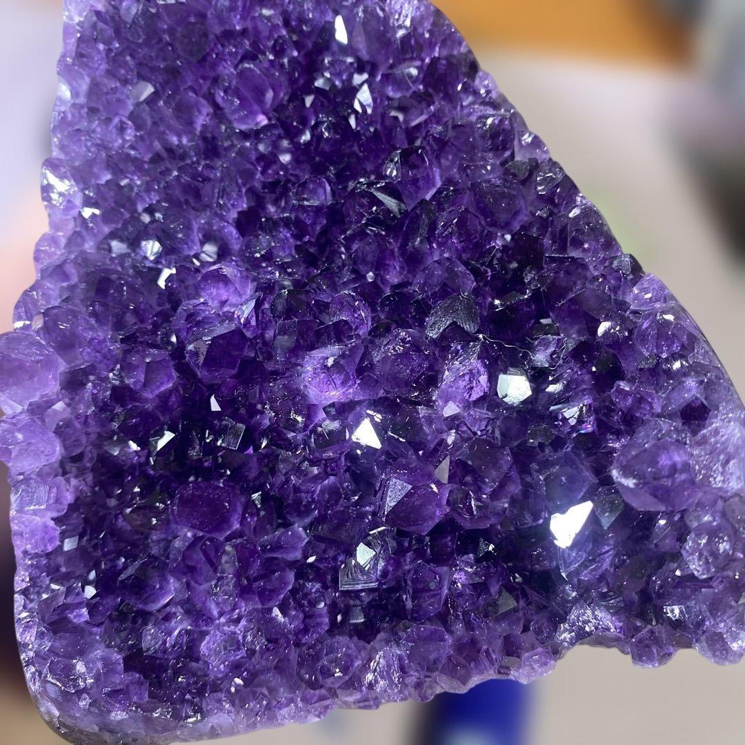 【極上ウルグアイ産A A A級アメジストクラスター1427g絶品超濃い超美しい