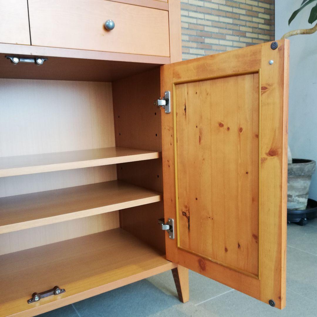 神無月セールΦ【廃番品】ACTUS Elikaカップボード キッチンキャビネット