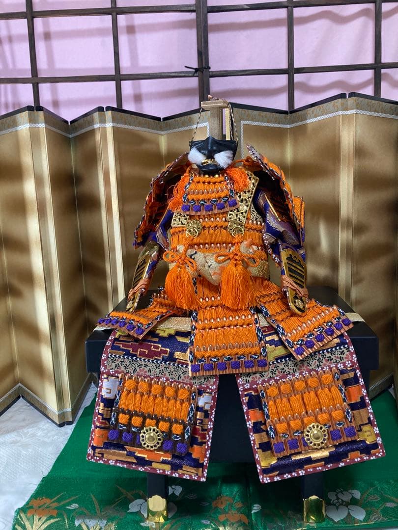 #昭和レトロ　①【#鎧　飾り】　②黒（飾り・収納箱） 端午の節句きれい目